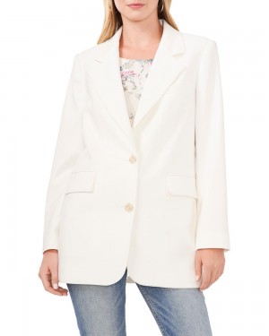 Blazer Vince Camuto Notch-Lapel Mujer Blancas | 247-IONATW