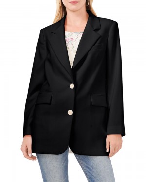 Blazer Vince Camuto Notch-Lapel Mujer Negras | 593-PRBSIC