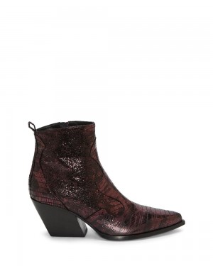 Booties Vince Camuto Leonah Mujer Burdeos | 107-KYMWIX