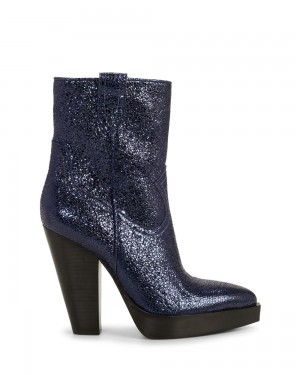 Booties Vince Camuto Ninkisha Platform Mujer DarkBlue Andromeda | 837-OGBKUW