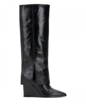 Botas Cuña Vince Camuto Tibani Wide-Calf Mujer Negras | 963-YSRQKI