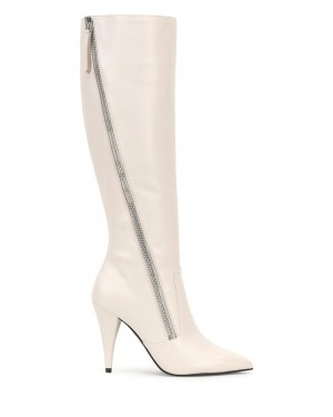 Botas Hasta La Rodilla Vince Camuto Alessa Wide-Calf Mujer Creme Blancas | 851-JQXEHC