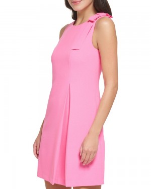 Mini Vestido Vince Camuto Bow-Detail Mujer Rosas Claro | 751-LAXTHO