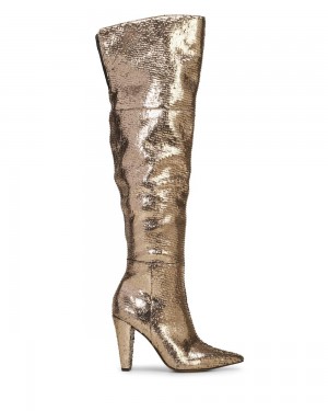 Over-The-Knee Boots Vince Camuto Minnada Extra Wide-Calf Mujer Doradas | 316-BMWXTK