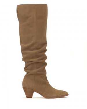 Over-The-Knee Boots Vince Camuto Sewinny Extra Wide-Calf Mujer New Tortilla Suede | 578-IUXEOC