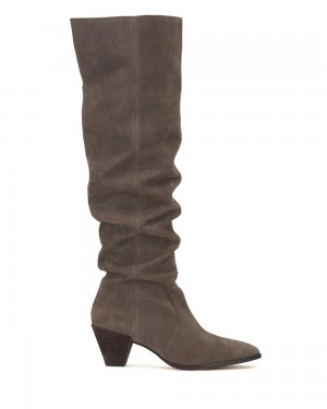 Over-The-Knee Boots Vince Camuto Sewinny Wide-Calf Mujer Marrones | 748-JZDVMR