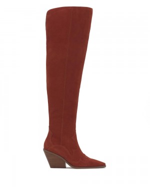 Over-The-Knee Boots Vince Camuto Shaharla Wide-Calf Mujer Burdeos | 970-TOCLSB