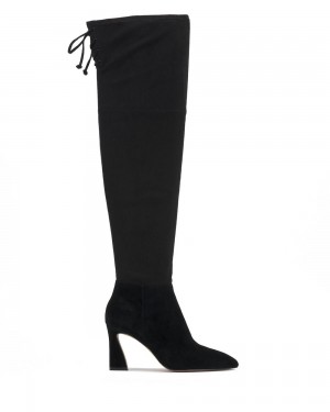 Over-The-Knee Boots Vince Camuto Taplana Wide-Calf Mujer Negras | 901-ZMEPHQ