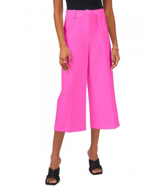 Pantalon Vince Camuto Belted Culottes Mujer Rosas | 685-OAWDTP