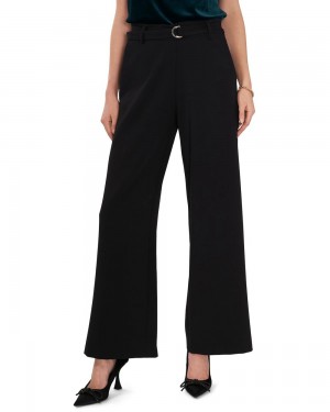 Pantalon Vince Camuto Belted Wide-Leg Mujer Negras | 168-RCOFZV