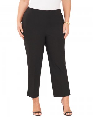 Pantalon Vince Camuto Flared Cropped (Plus Size) Mujer Negras | 390-ZVJDMR