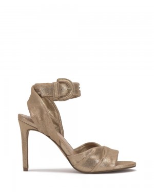 Sandalias Vince Camuto Anyria Heel Mujer Doradas | 501-KZFWAG