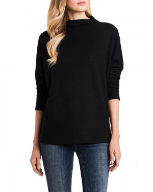 Tops Vince Camuto High-Neck Dolman Sleeve Mujer Negras | 786-BTUYOF