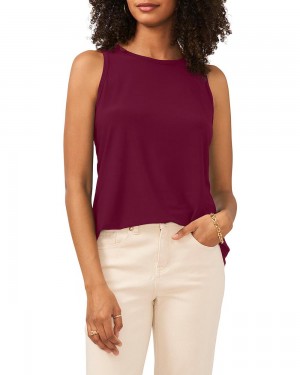 Tops Vince Camuto Sleeveless Banded-Trim Keyhole Mujer Moradas | 796-BLPUSQ