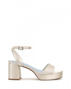 Zapatos Plataforma Vince Camuto Pendreya Platform Mujer Blancas | 521-HEYZQG