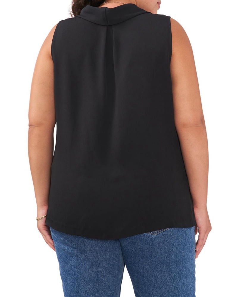 Blusa Vince Camuto Sleeveless Cowl-Neck (Plus Size) Mujer Negras | 538-RXJYZN