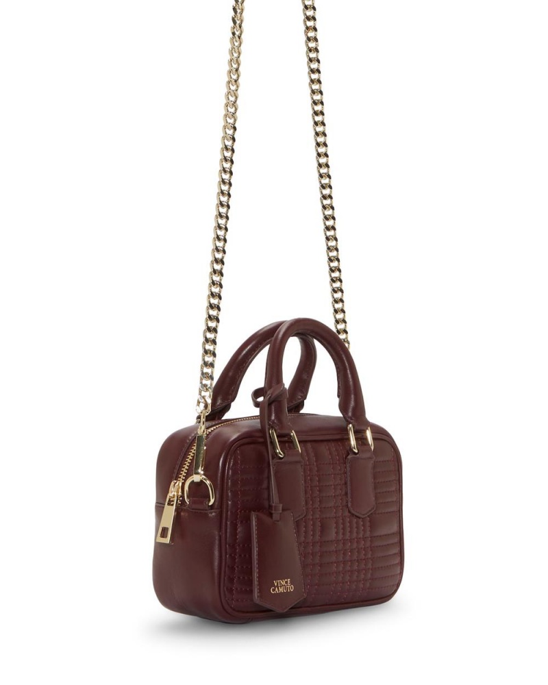 Bolsa Cruzada Vince Camuto Barb Medium Mujer Burdeos | 678-PDZMFT