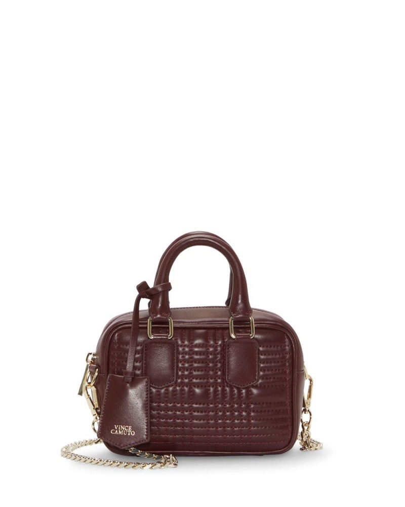 Bolsa Cruzada Vince Camuto Barb Medium Mujer Burdeos | 678-PDZMFT