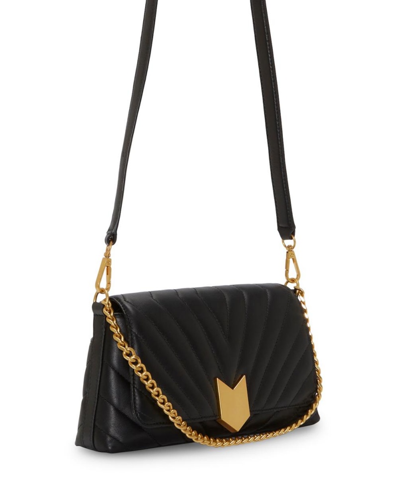 Bolsa Cruzada Vince Camuto Theon Flap Mujer Negras | 425-UYKWXA