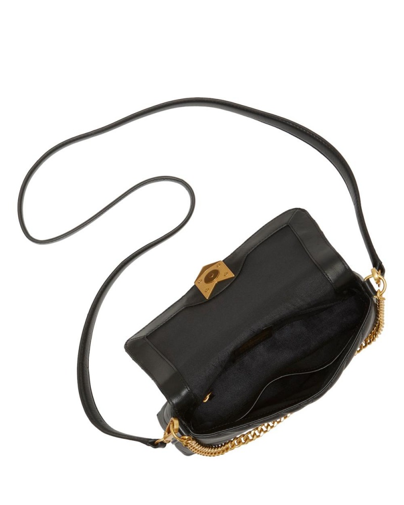 Bolsa Cruzada Vince Camuto Theon Flap Mujer Negras | 425-UYKWXA