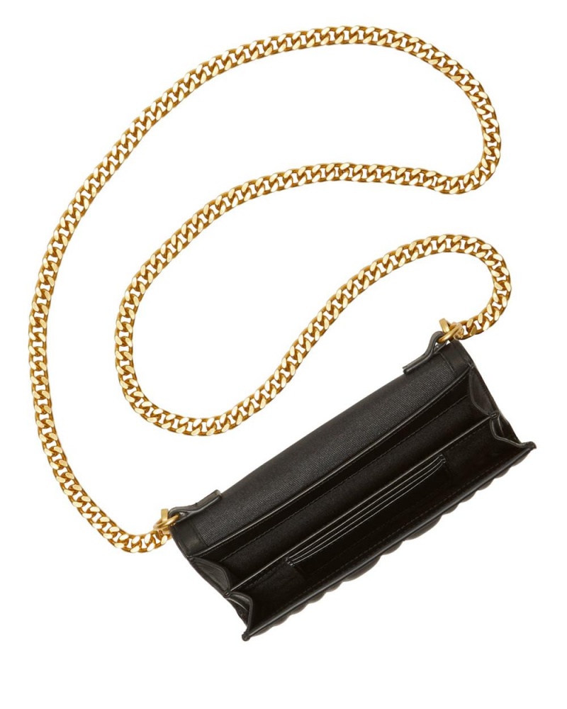 Bolsa de Mano Vince Camuto Barb Wallet On A Chain Mujer Negras | 815-UBPKCW