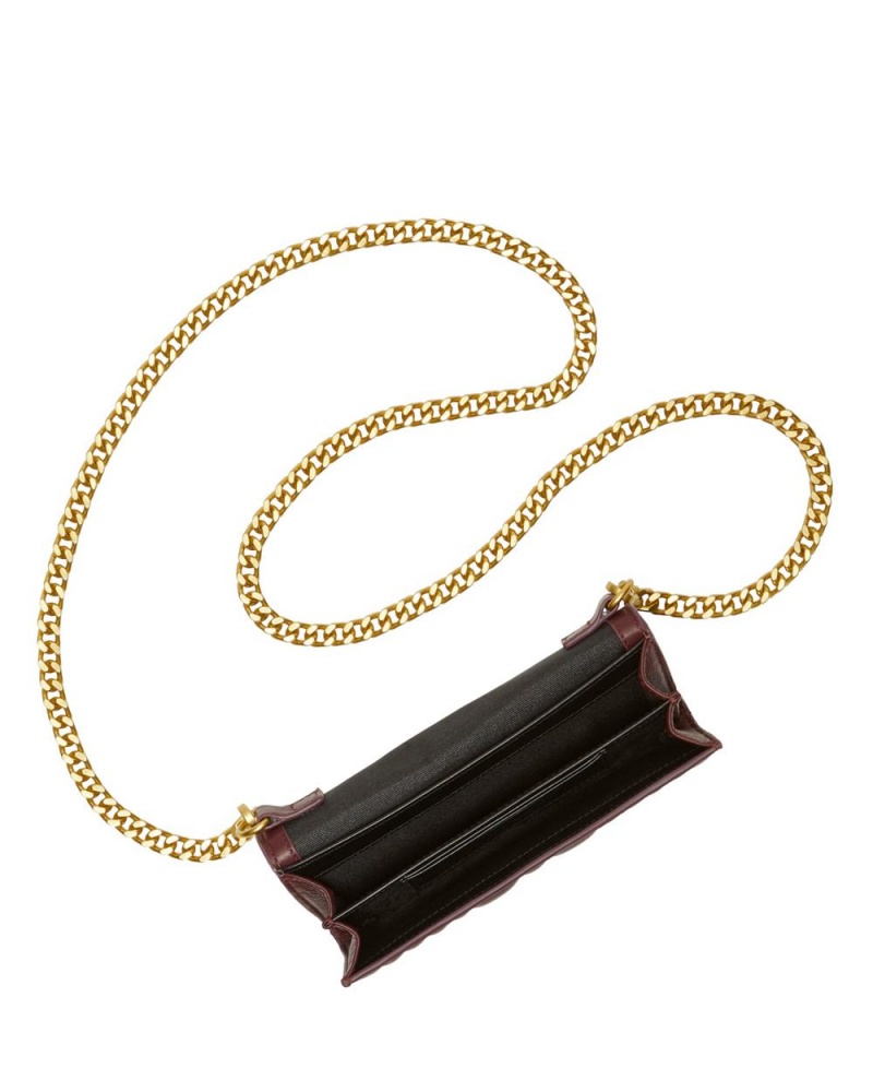 Bolsa de Mano Vince Camuto Barb Wallet On A Chain Mujer Burdeos | 719-KNZIYA