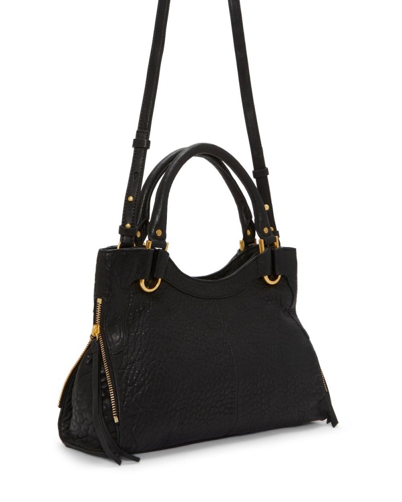 Bolsa de Mano Vince Camuto Kayli Satchel Mujer Negras | 719-JIRZCP