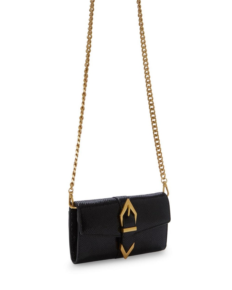 Bolsa de Mano Vince Camuto Marza Wallet On A Chain Mujer Negras | 830-VJYFKE