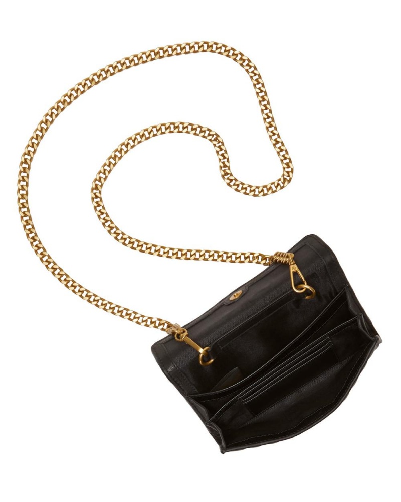 Bolsa de Mano Vince Camuto Theon Wallet On A Chain Mujer Negras | 068-ZXWEDS