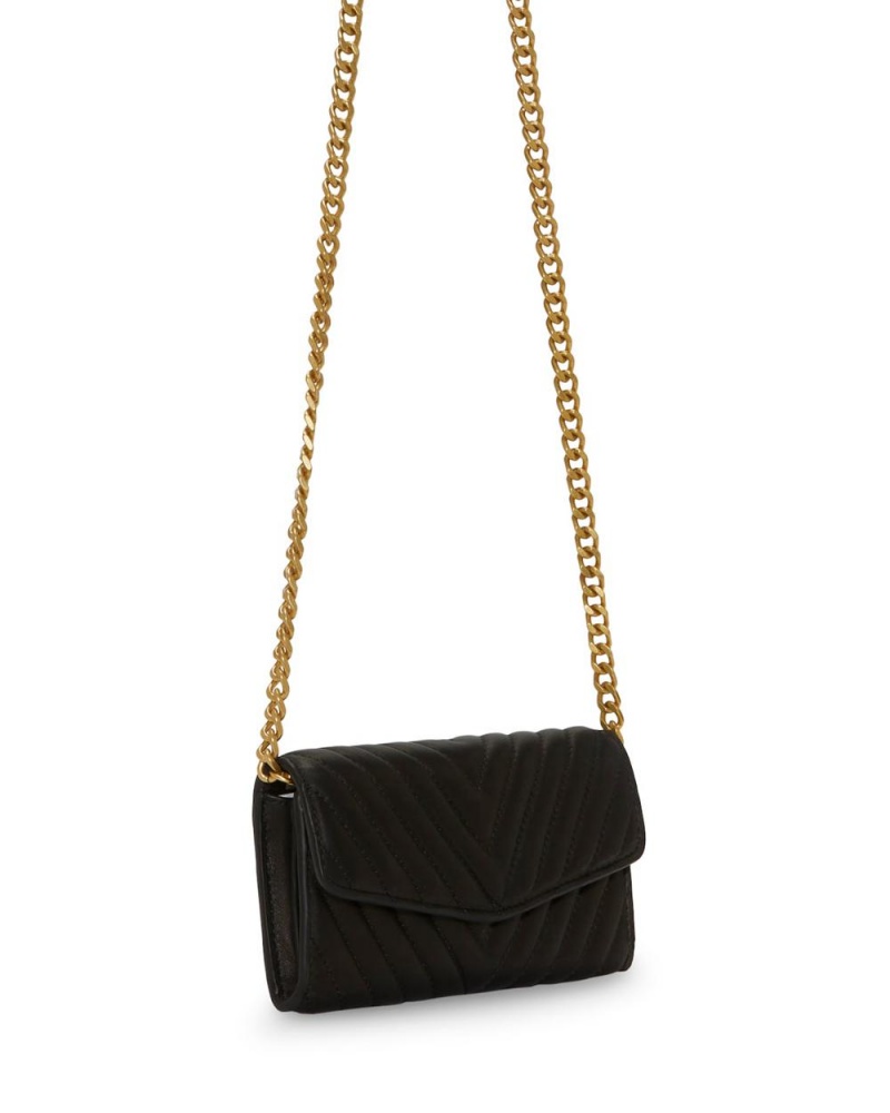 Bolsa de Mano Vince Camuto Theon Wallet On A Chain Mujer Negras | 068-ZXWEDS