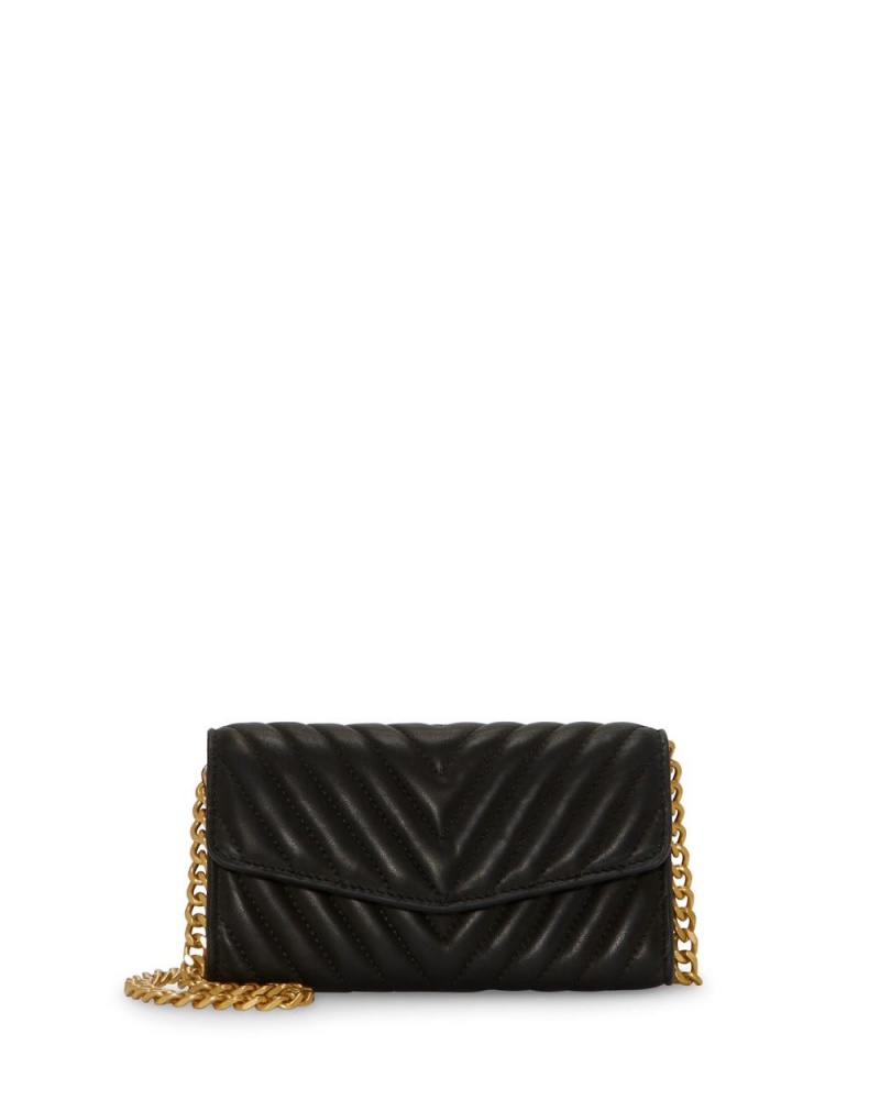 Bolsa de Mano Vince Camuto Theon Wallet On A Chain Mujer Negras | 068-ZXWEDS