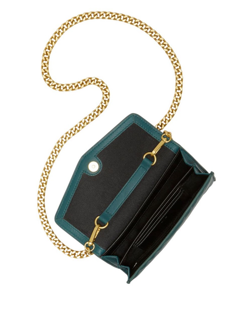 Bolsa de Mano Vince Camuto Theon Wallet On A Chain Mujer Verde | 527-BCAIEV