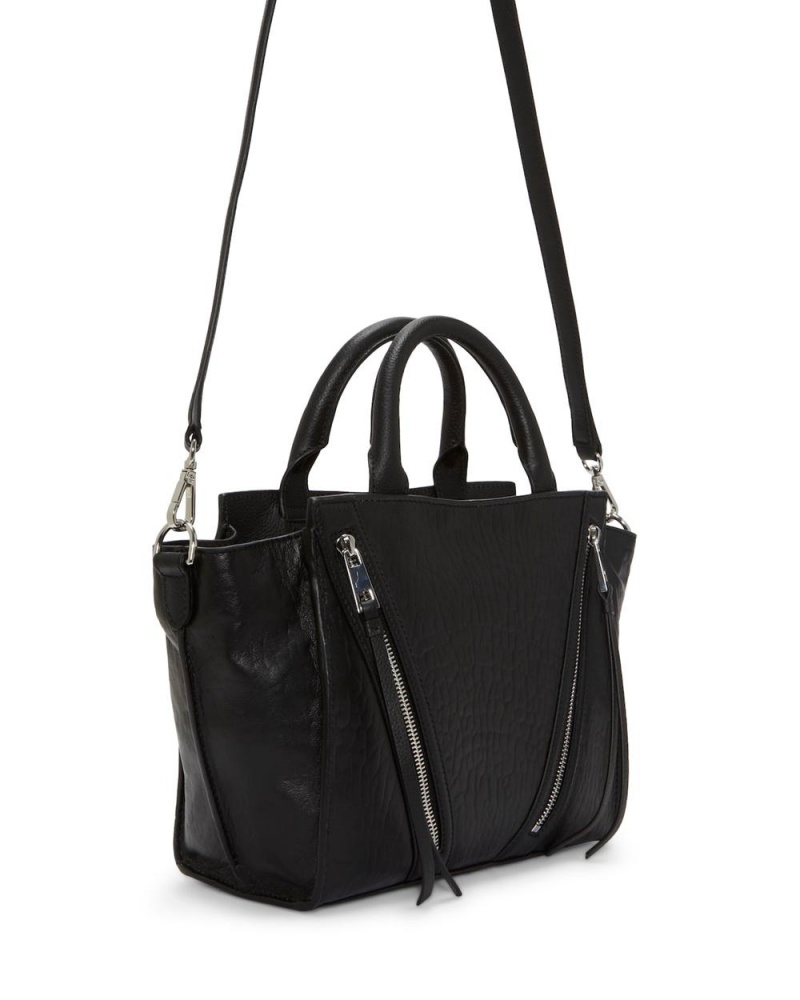 Bolsa de Mano Vince Camuto Wayhn Satchel Mujer Negras | 495-TAMDBW