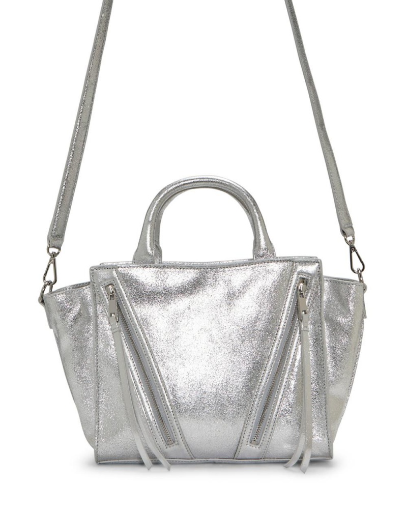 Bolsa de Mano Vince Camuto Wayhn Satchel Mujer Plateadas | 186-GSDHPI