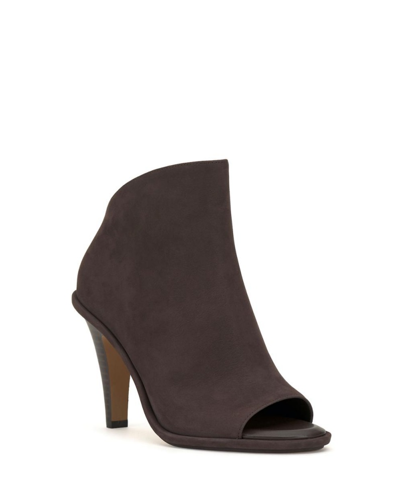 Booties Vince Camuto Finndaya Peep-Toe Mujer Marrones | 864-QGAUXJ