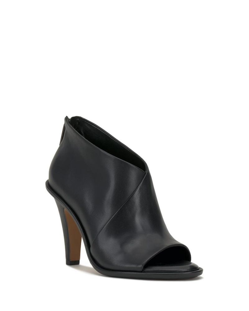 Booties Vince Camuto Frisnell Peep-Toe Mujer Negras | 820-HDOGLK