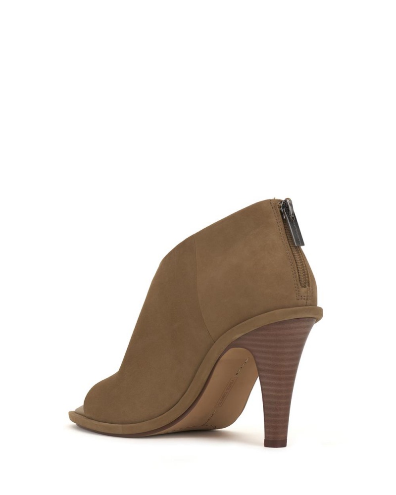 Booties Vince Camuto Frisnell Peep-Toe Mujer Marrones | 956-ISXDRN