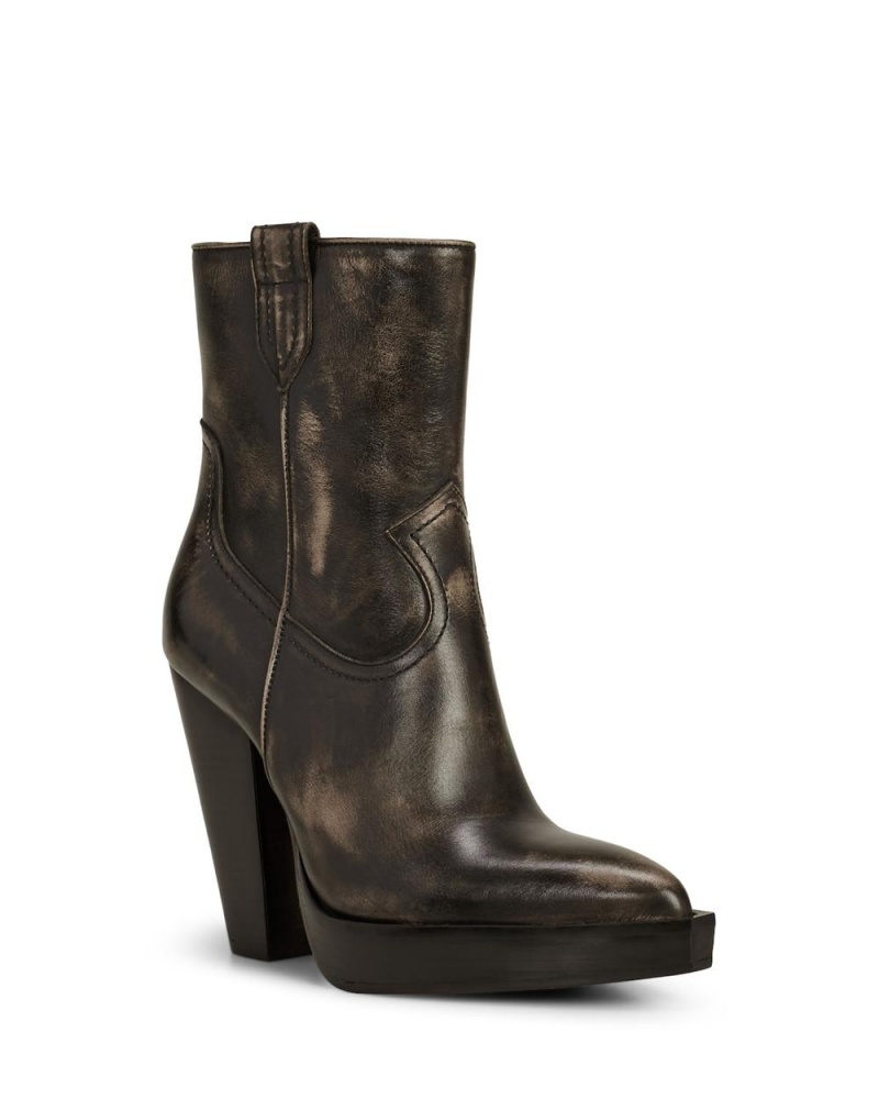 Booties Vince Camuto Ninkisha Platform Mujer Negras | 643-NIOCMQ