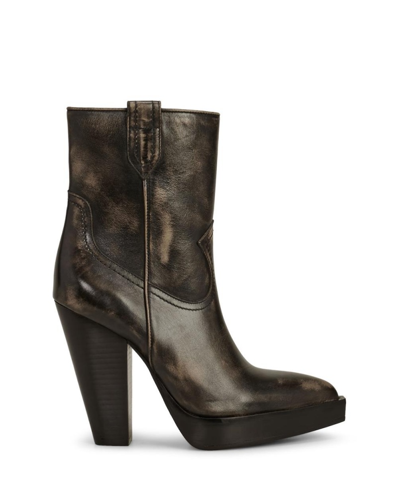 Booties Vince Camuto Ninkisha Platform Mujer Negras | 643-NIOCMQ