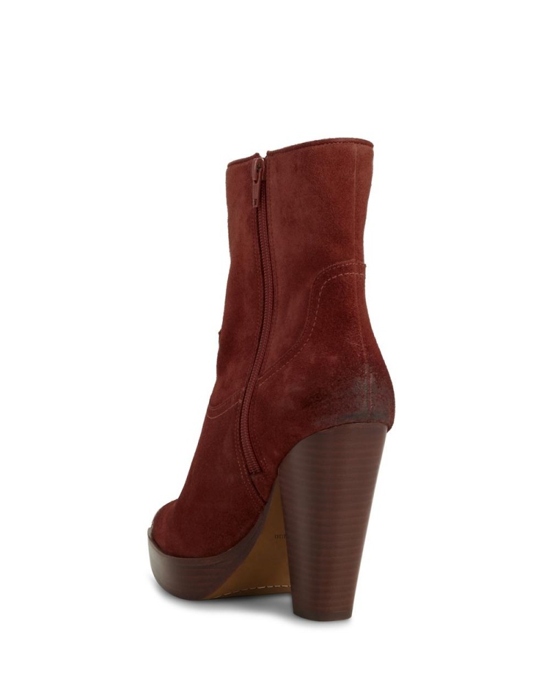 Booties Vince Camuto Ninkisha Platform Mujer Burdeos | 509-RCMHJS