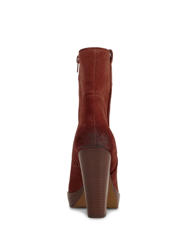 Booties Vince Camuto Ninkisha Platform Mujer Burdeos | 509-RCMHJS