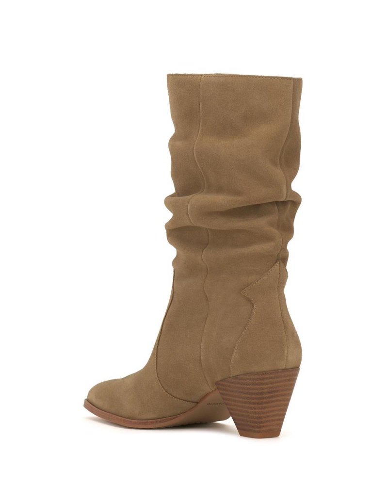 Booties Vince Camuto Sensenny Mujer New Tortilla Suede | 529-NTLVZI