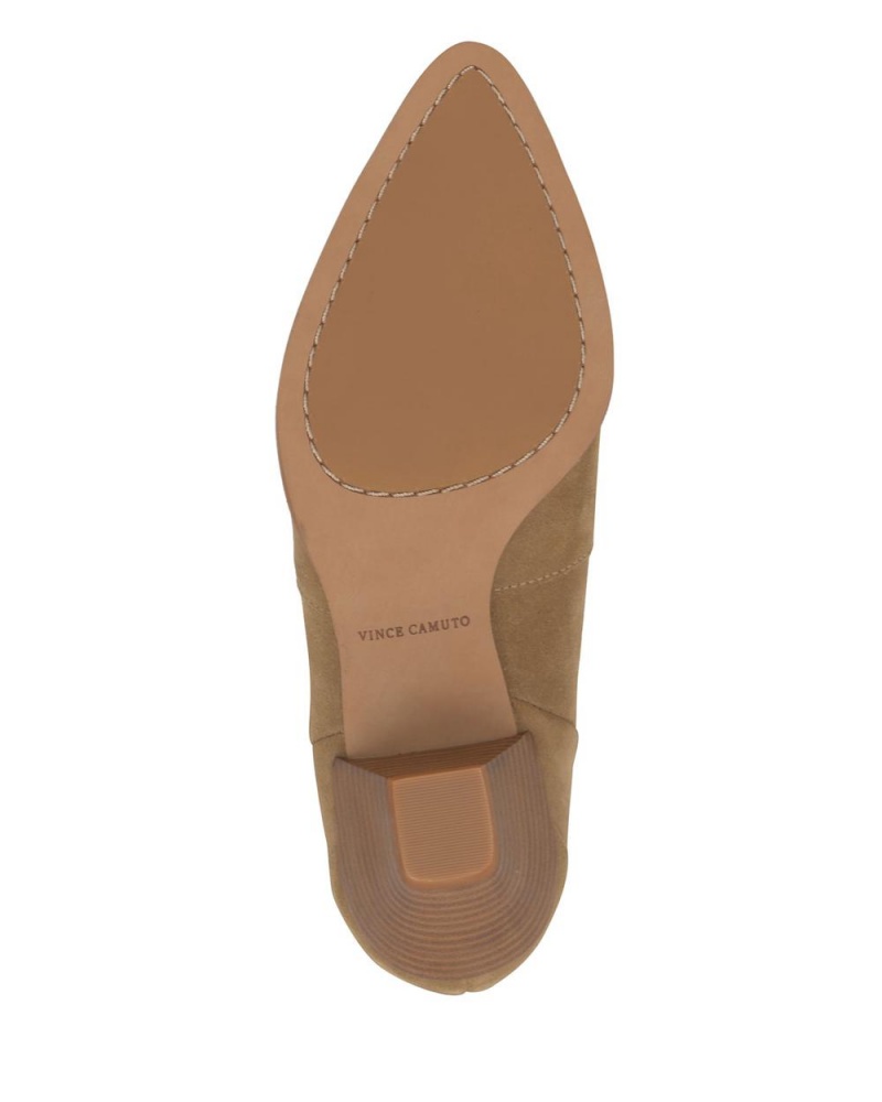 Booties Vince Camuto Sensenny Mujer New Tortilla Suede | 529-NTLVZI