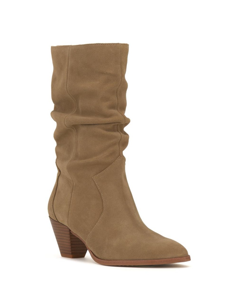 Booties Vince Camuto Sensenny Mujer New Tortilla Suede | 529-NTLVZI