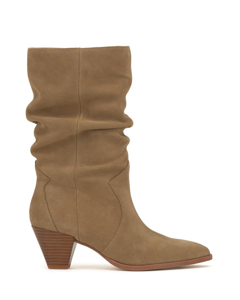 Booties Vince Camuto Sensenny Mujer New Tortilla Suede | 529-NTLVZI