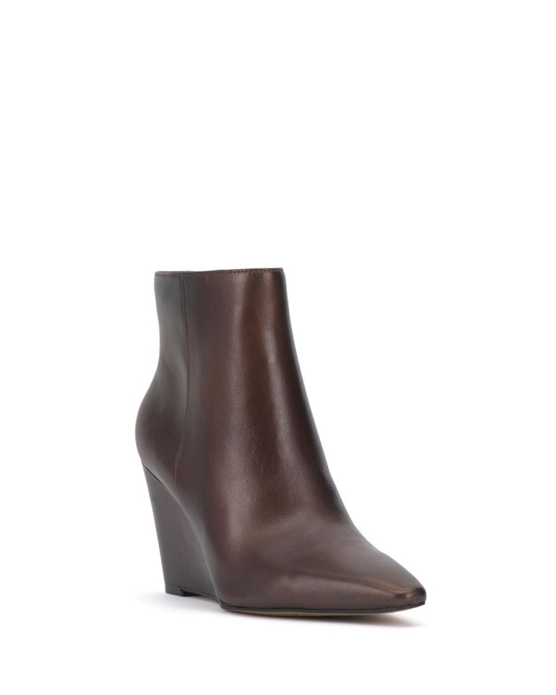 Booties Vince Camuto Teeray Wedge Mujer Marrones Cobra Oscuro | 395-NOCUMZ