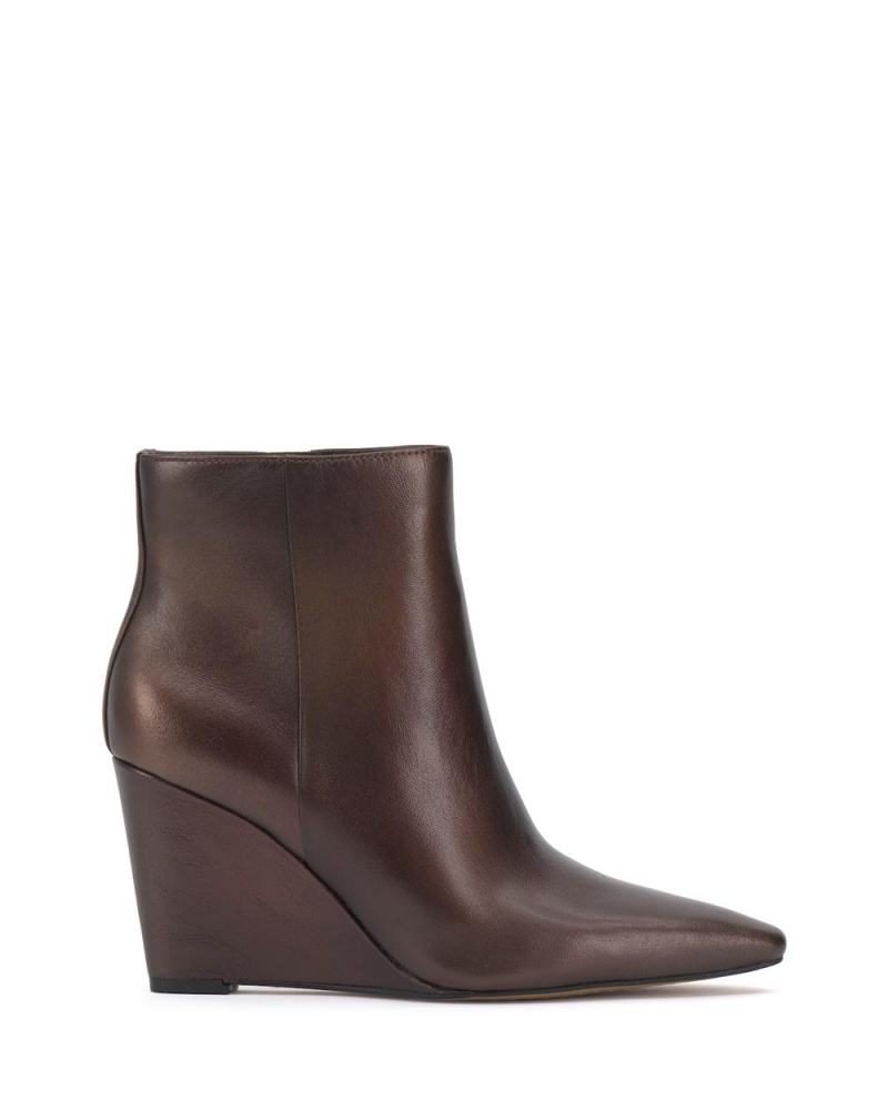 Booties Vince Camuto Teeray Wedge Mujer Marrones Cobra Oscuro | 395-NOCUMZ