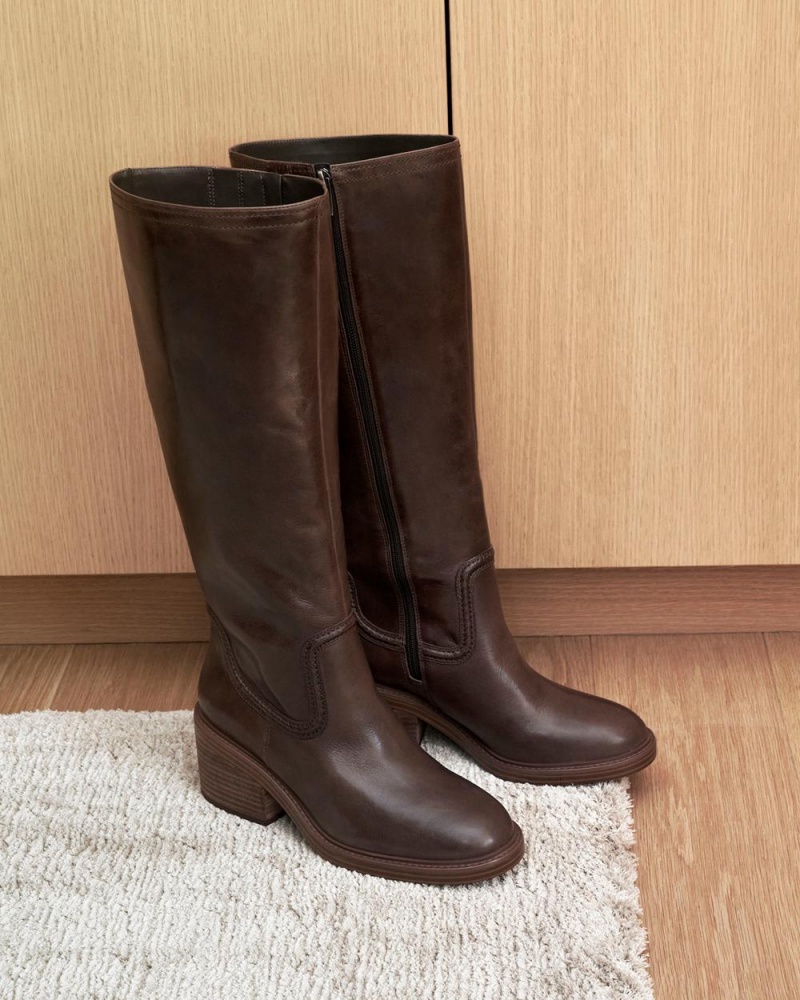 Botas Altas Vince Camuto Vuliann Mujer Marrones | 519-VRXSCE