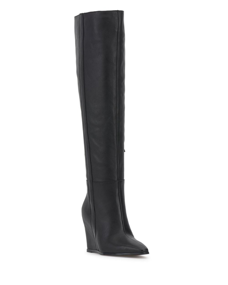 Botas Cuña Vince Camuto Tiasie Mujer Negras | 105-GEAZWD