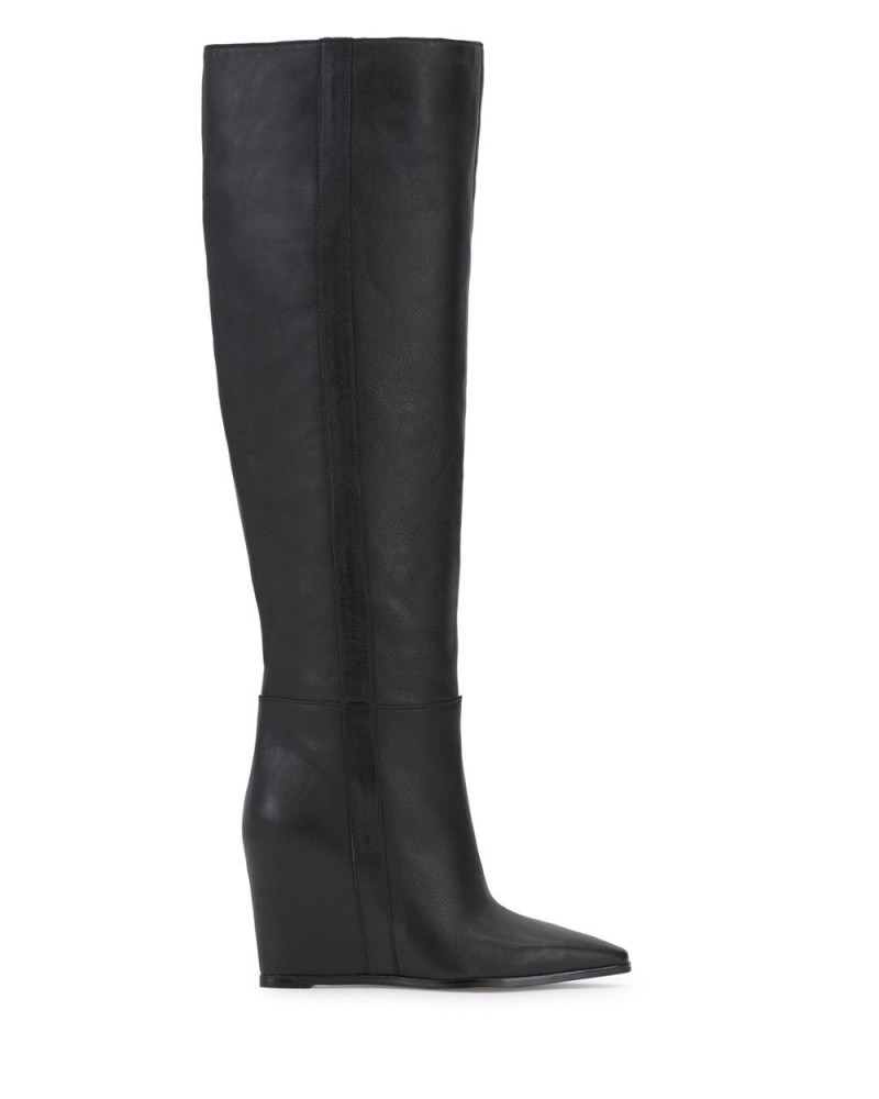 Botas Cuña Vince Camuto Tiasie Mujer Negras | 105-GEAZWD